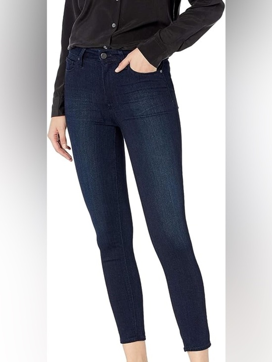 PAIGE Denim - Paige Denim Hoxton Crop Skinny Jeans in Dark Navy Wash, 29